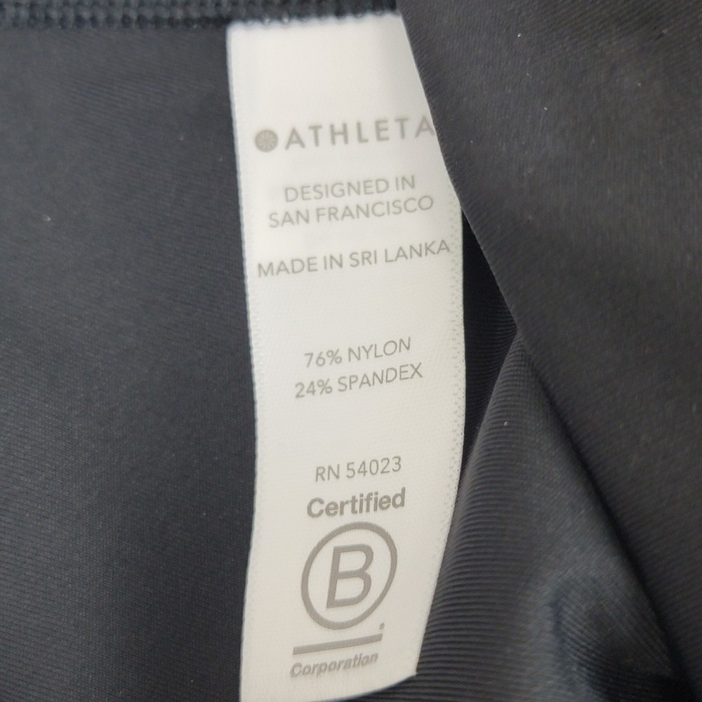 Athleta Ultimate 3" Short Womens XL Black High Rise Athletic Running Yoga Shorts - Picture 7 of 9